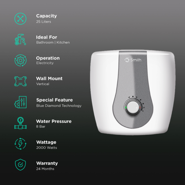 AO Smith Finesse Geyser-25 Litres